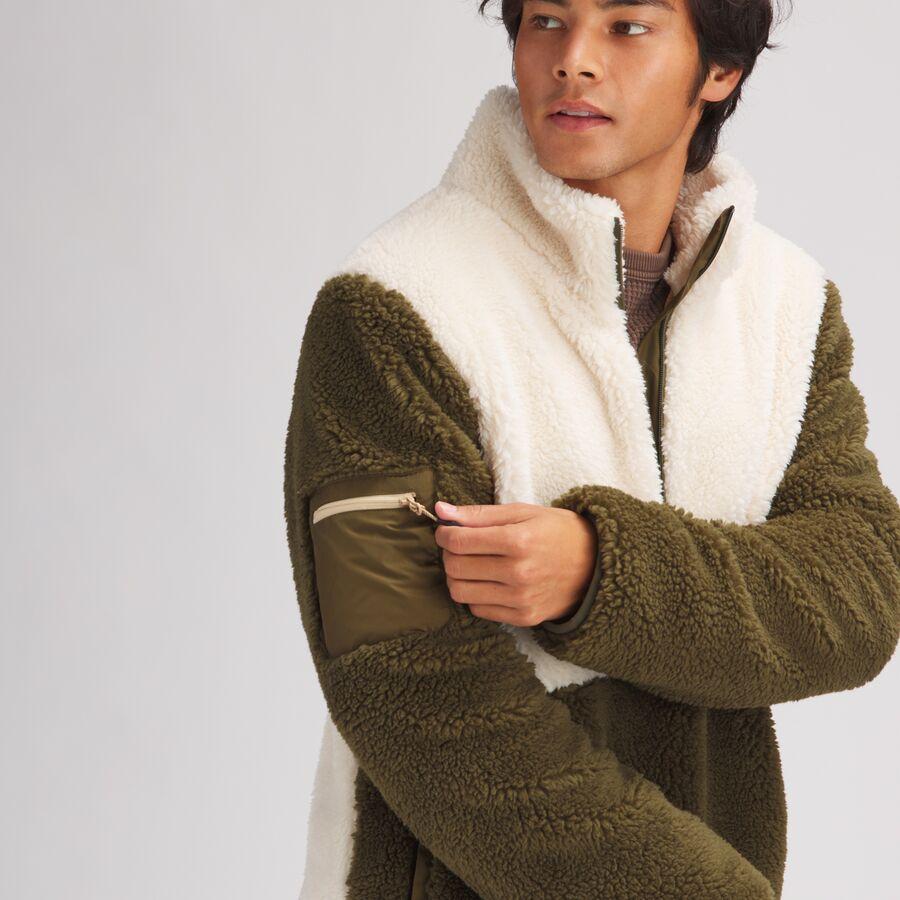 Stoic MTN 1/2-Zip Sherpa Pullover - Men's Olive Night