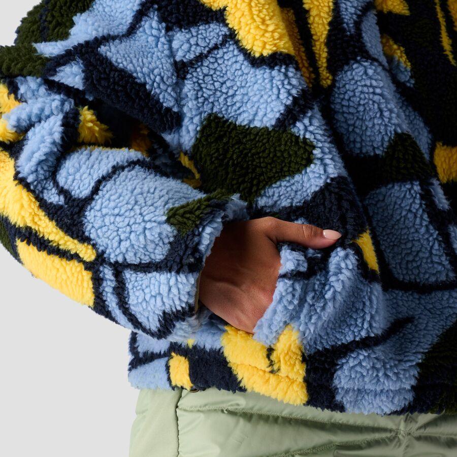 Stoic Printed Fleece 1/4-Zip Pullover - Women's Blue Geo Print