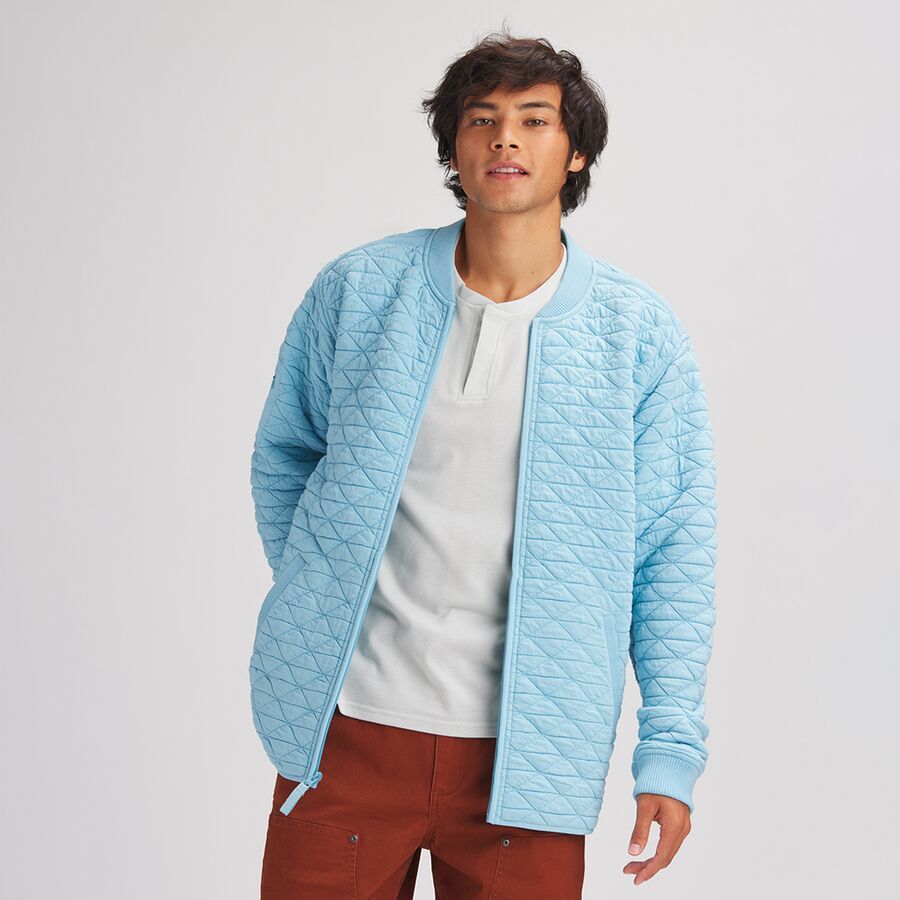Stoic Quilted Military Jacket - Men's Blue Topaz