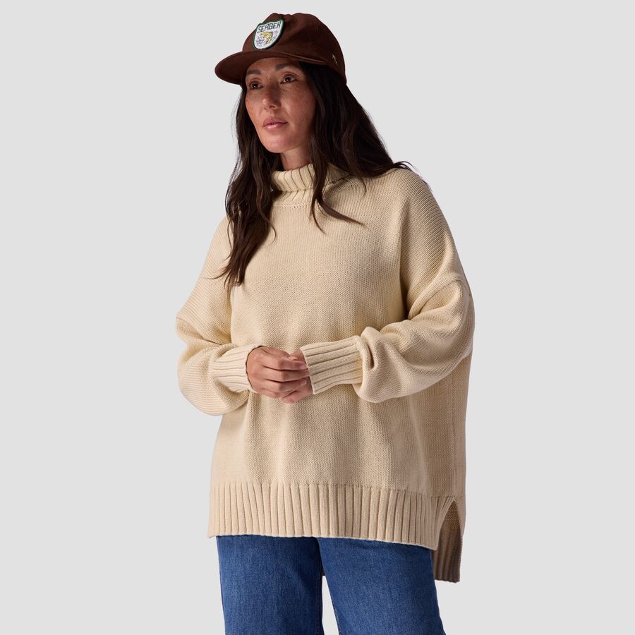 Stoic Relaxed Turtleneck Sweater - Women's Angora