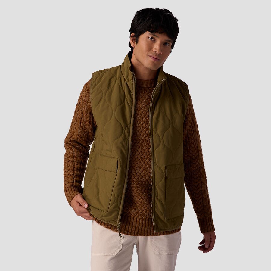 Stoic Retro Liner Vest - Men's Dark Olive