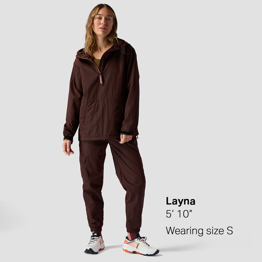 Stoic Ripstop Pullover Jacket - Women's Downtown Brown