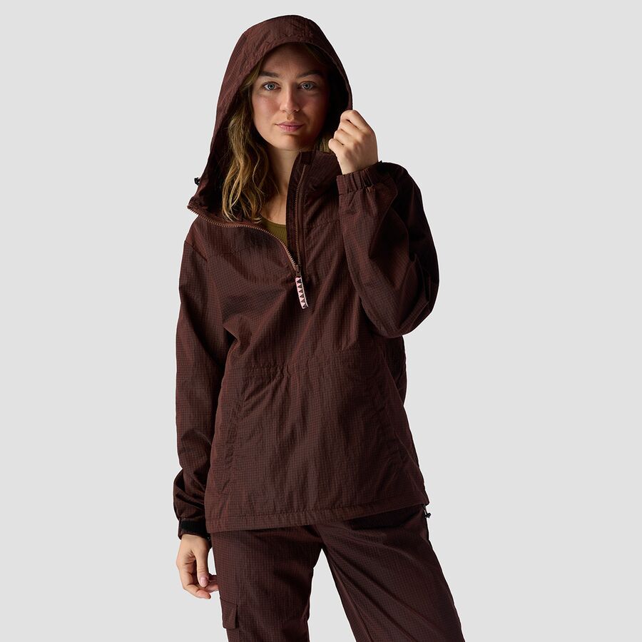 Stoic Ripstop Pullover Jacket - Women's Downtown Brown