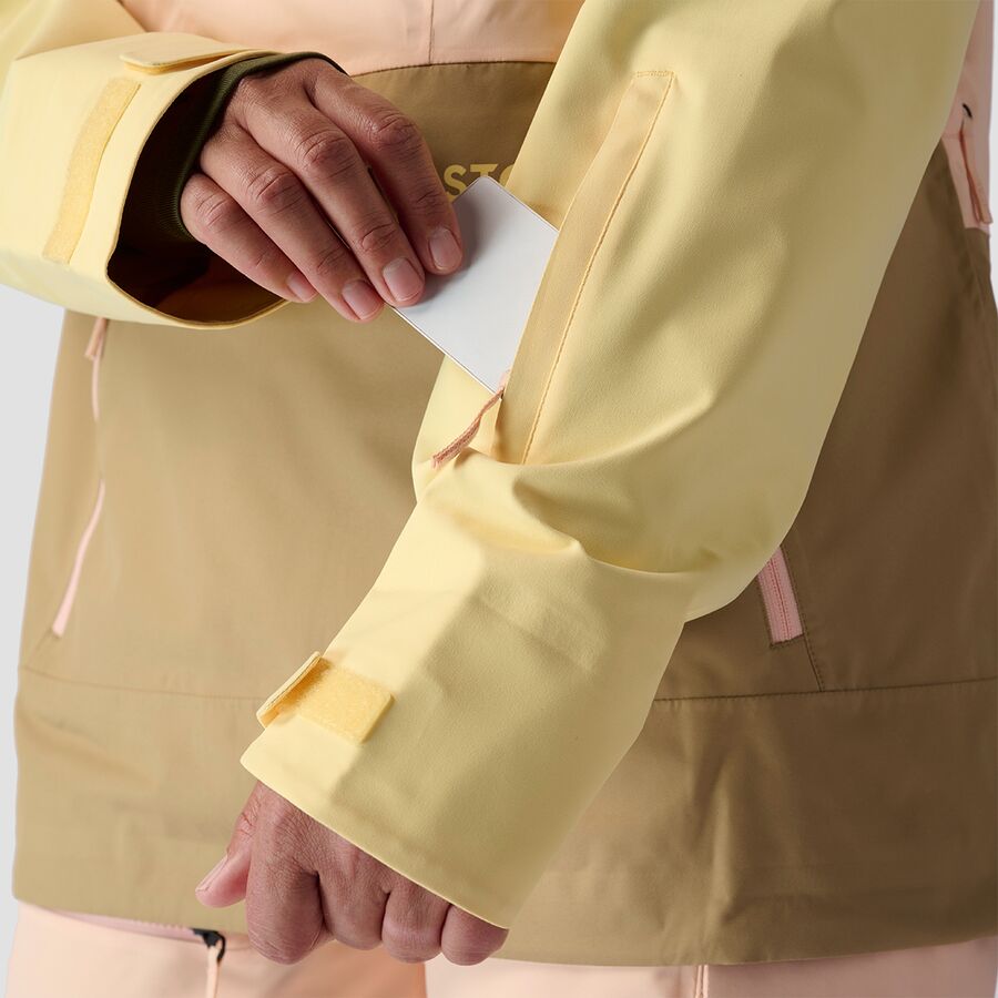 Stoic Shell Anorak 2.0 - Women's Peach Parfait/Kelp/Mellow Yellow