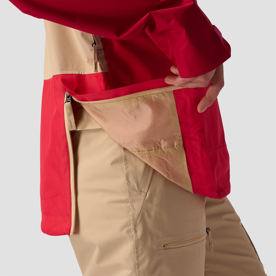 Stoic Shell Anorak - Women's Pebble/Lollipop/Jester Red