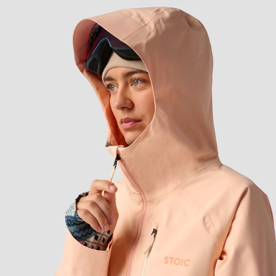 Stoic Shell Full-Zip Jacket 2.0 - Women's Peach Parfait/Duffel Bag