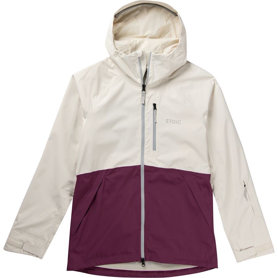 Stoic Shell Full-Zip Jacket - Women's Whisper White/Amaranth