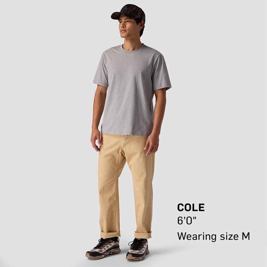 Stoic Solid Relaxed T-Shirt - Men's Heathered Monument