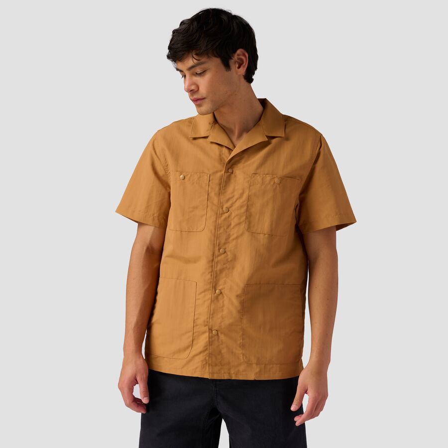 Stoic Utility Button Up Short-Sleeve Shirt - Men's Brown Sugar