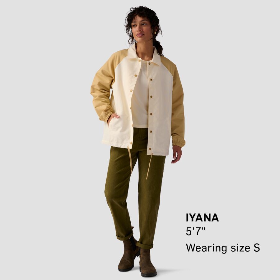 Stoic Utility Coaches Jacket - Women's Egret/Taos Taupe