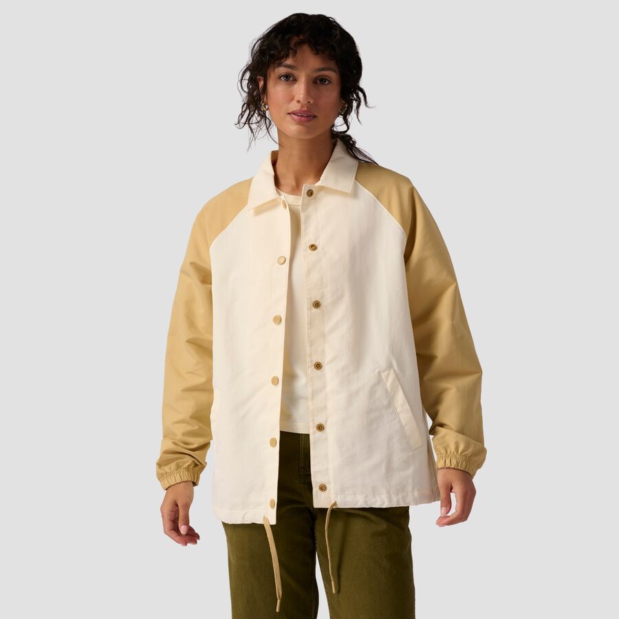 Stoic Utility Coaches Jacket - Women's Egret/Taos Taupe