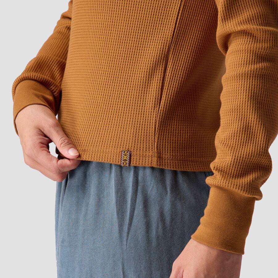 Stoic Wicking Waffle Long-Sleeve Crewneck - Women's Brown Sugar