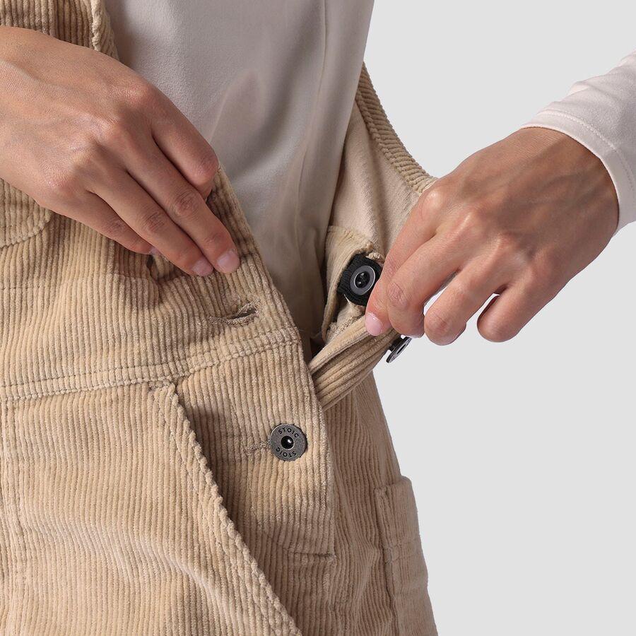 Stoic Wide Leg Corduroy Overall - Women's Desert Egret