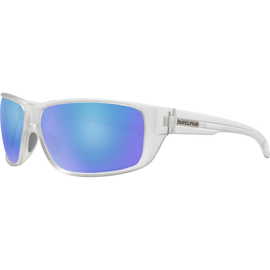 Suncloud Polarized Optics Milestone Polarized Sunglasses Matte Crystal/Polar Blue Mirror