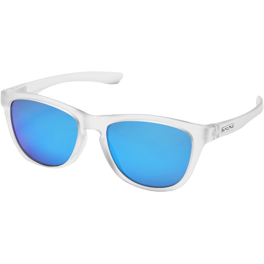 Suncloud Polarized Optics Topsail Polarized Sunglasses Matte Crystal/Polar Blue Mirror