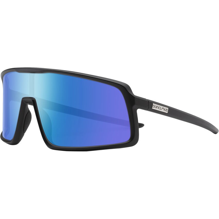 Suncloud Polarized Optics Upshot Polarized Sunglasses Matte Black/Polarized Blue Mirror