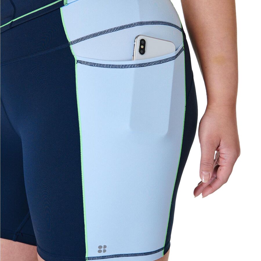 Sweaty Betty Power 6in Biker Short - Women's Navy Blue