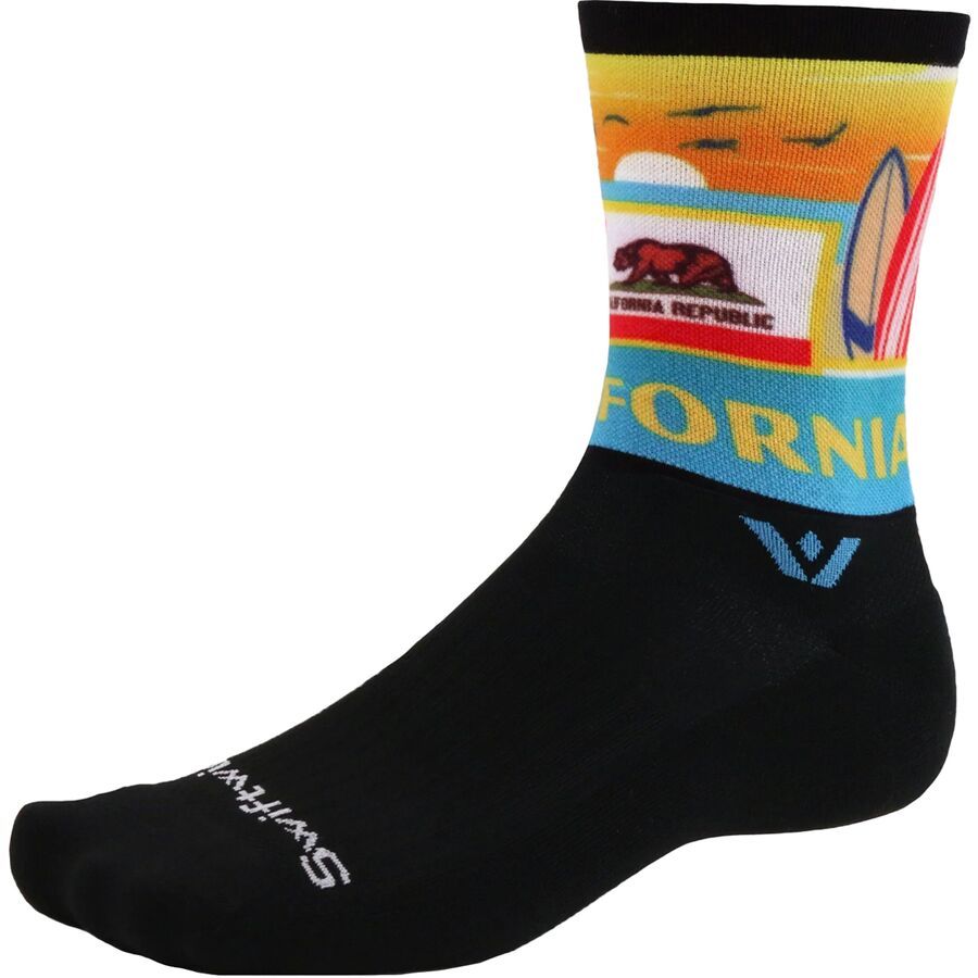 Swiftwick Vision Crew Impression Sock California