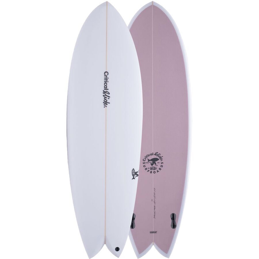 The Critical Slide Society Angler Shortboard Surfboard Gray Lilac