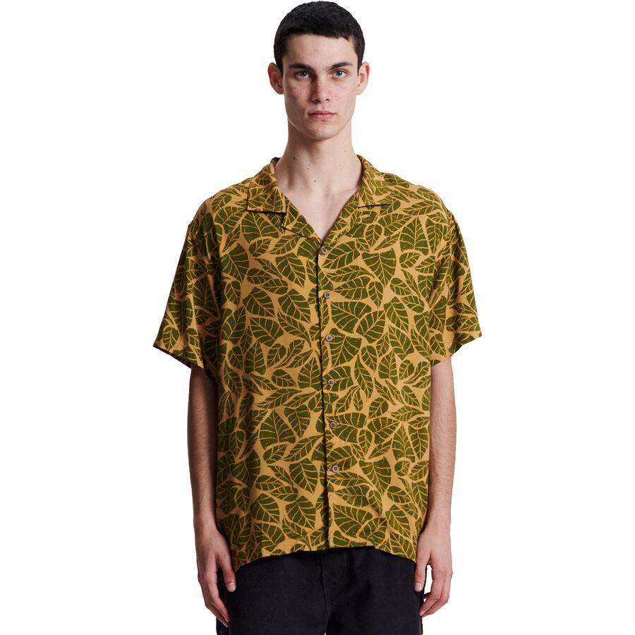 The Critical Slide Society Scrub Short-Sleeve Resort Shirt - Men's Tan