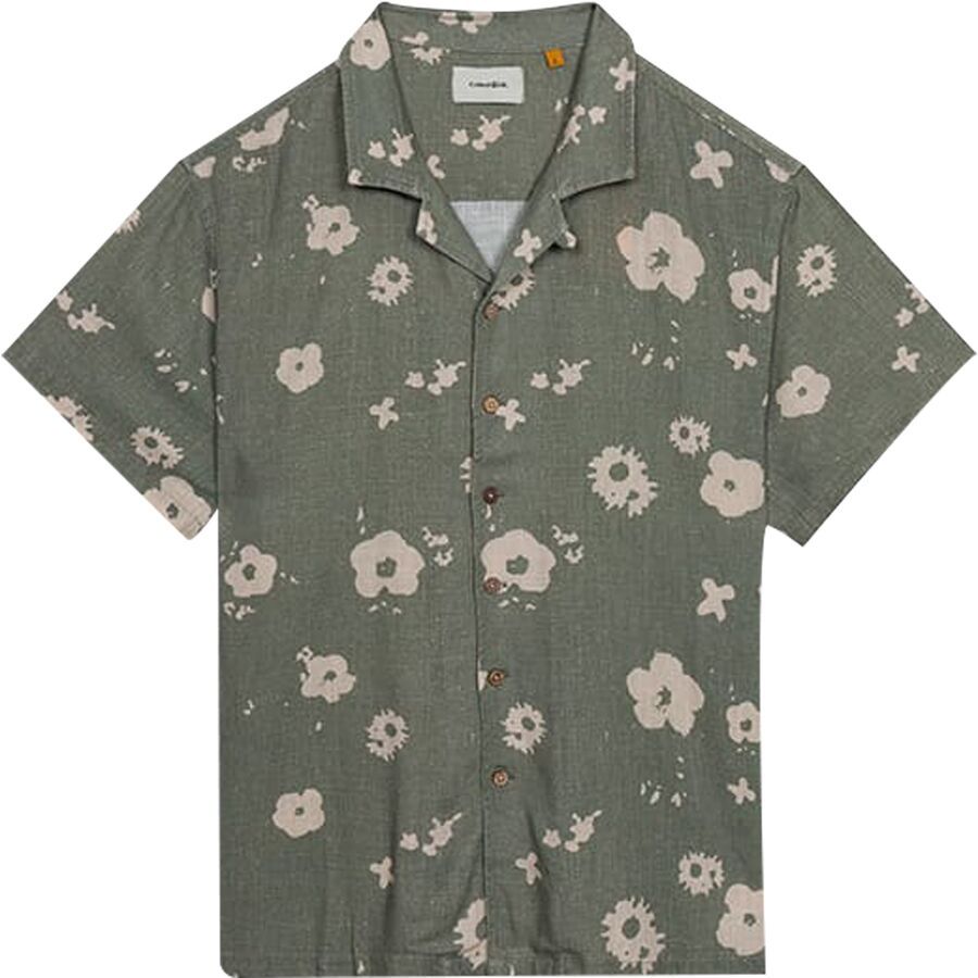 The Critical Slide Society Splatter Short-Sleeve Resort Shirt - Men's Green