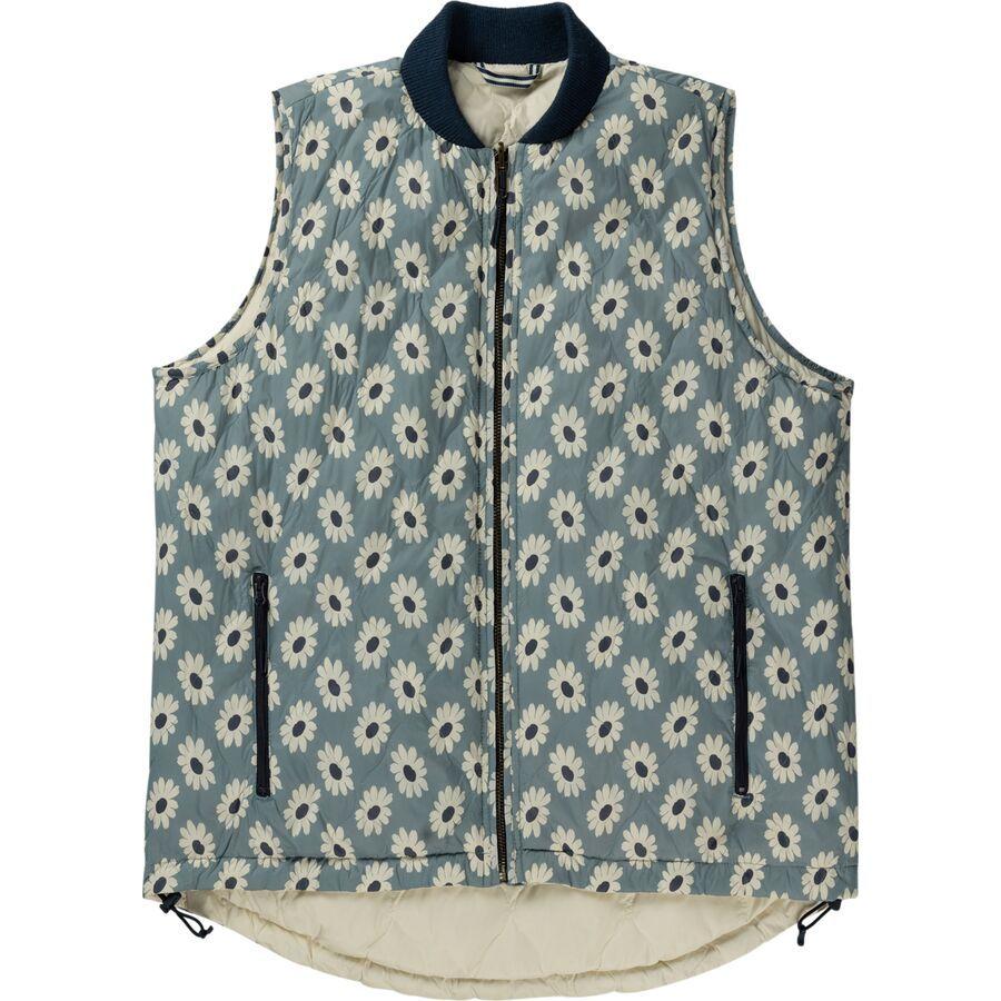 The Great Outdoors The Reverisible Ultra Light Down Vest - Women's Falling Daisy & Cream