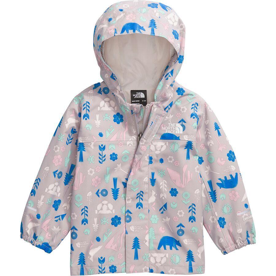 The North Face Antora Rain Jacket - Infants' Moonstone Grey Multi Pitch Print