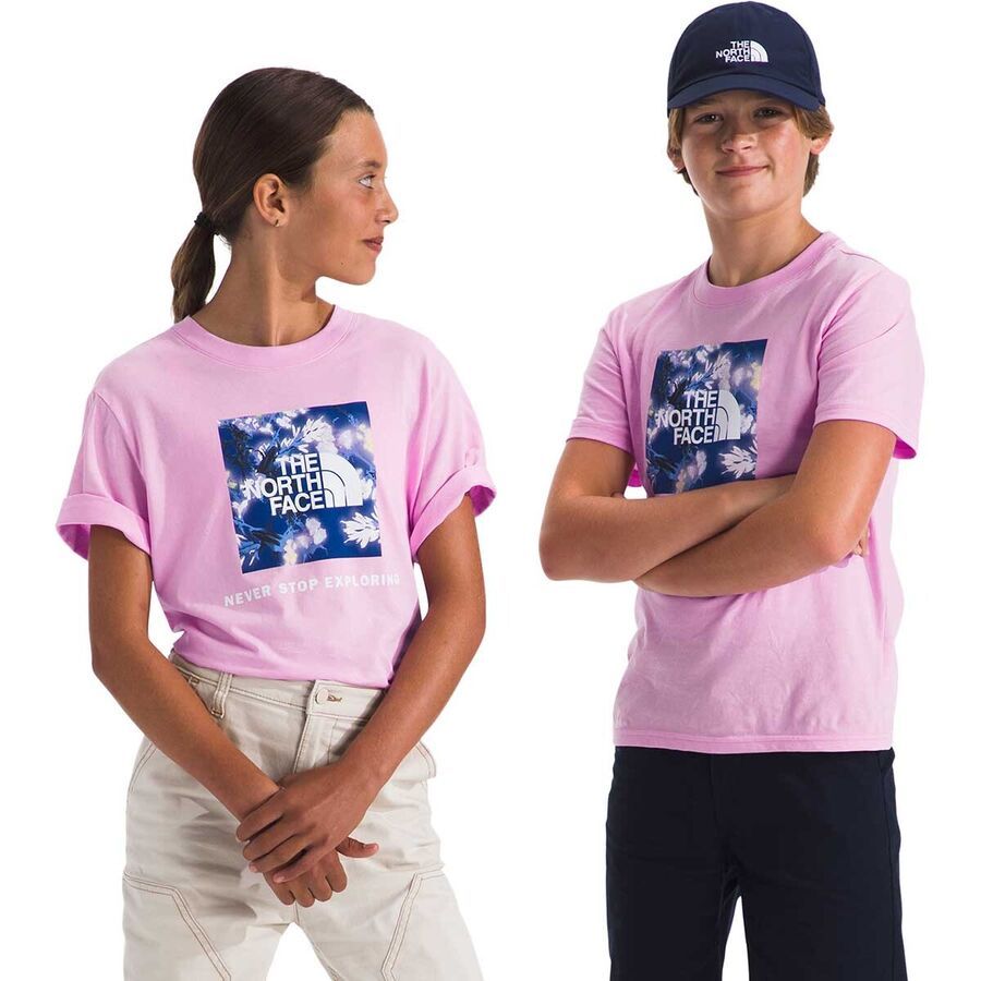 The North Face Box NSE Short-Sleeve T-Shirt - Kids' Cyber Pink