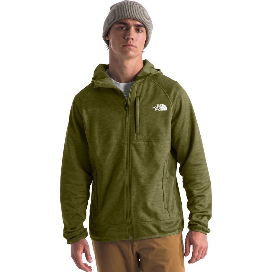 The North Face Canyonlands Hooded Fleece Jacket - Men's Forest Olive Heather/NPF