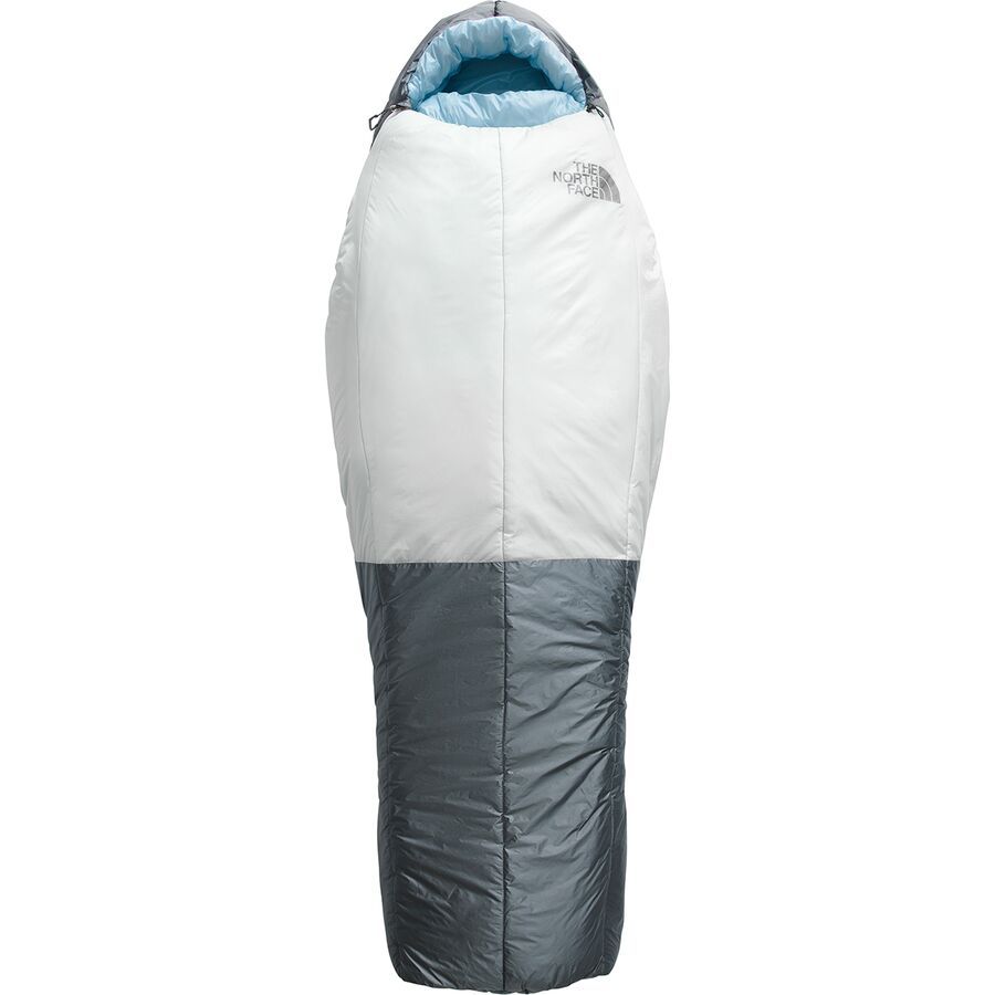 The North Face Cat's Meow Sleeping Bag: 20F Synthetic - Women's Beta Blue/Tin Grey-NPF