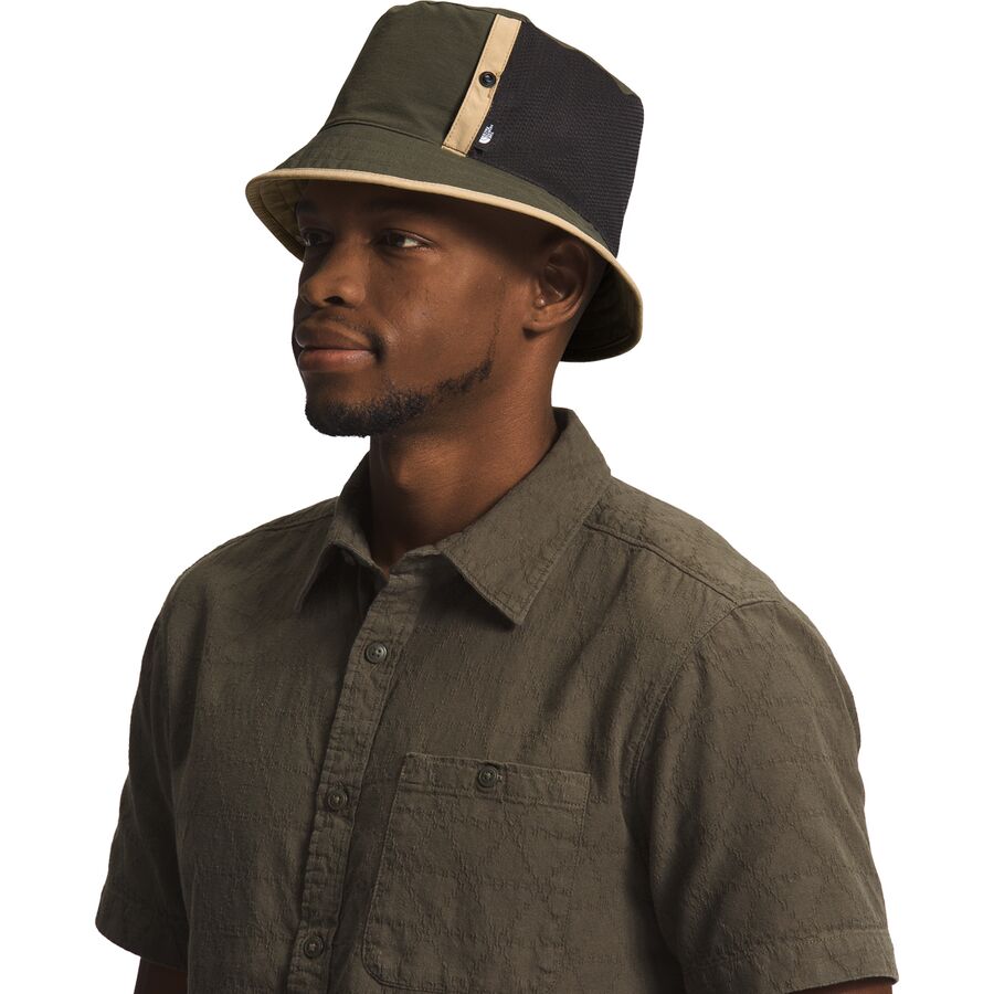 The North Face Class V Reversible Bucket Hat New Taupe Green/Khaki Stone