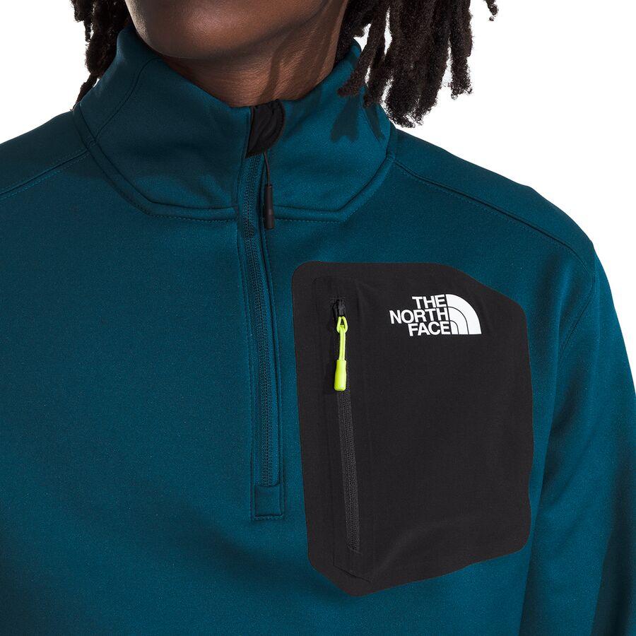 The North Face Crest 1/4-Zip Jacket - Men's Midnight Petrol/TNF Black