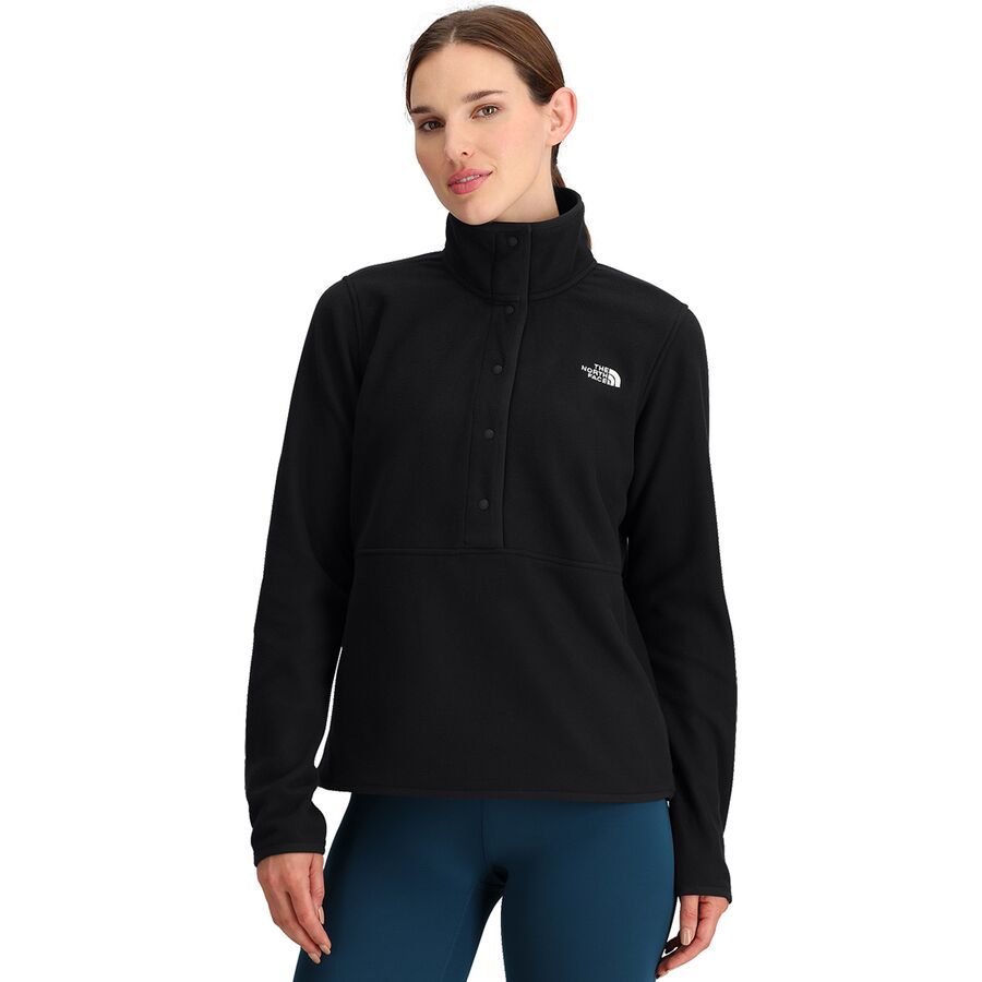 The North Face Glacier Fleece 1/2-Snap Crew Shirt - Women's TNF Black
