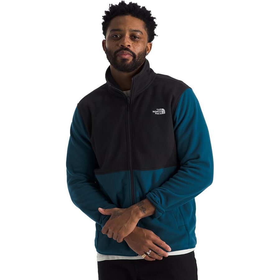 The North Face Glacier Fleece Jacket - Men's Midnight Petrol/TNF Black