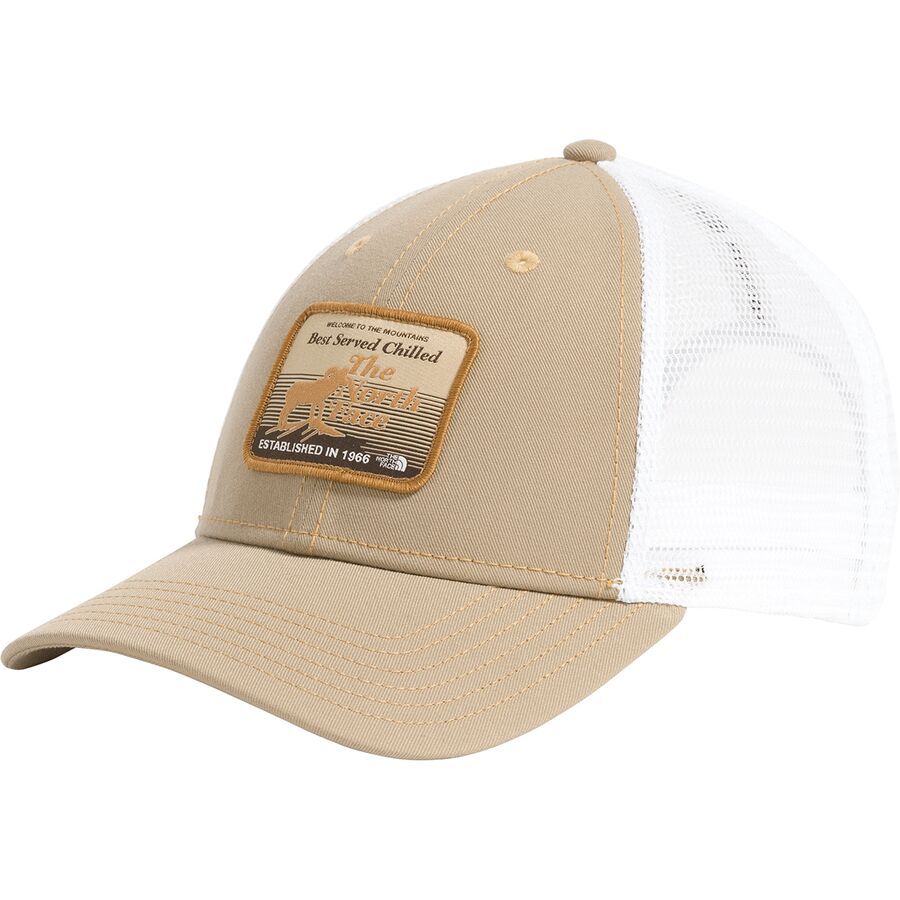 The North Face Graphic Mudder Trucker Hat Khaki Stone/Brew Patch