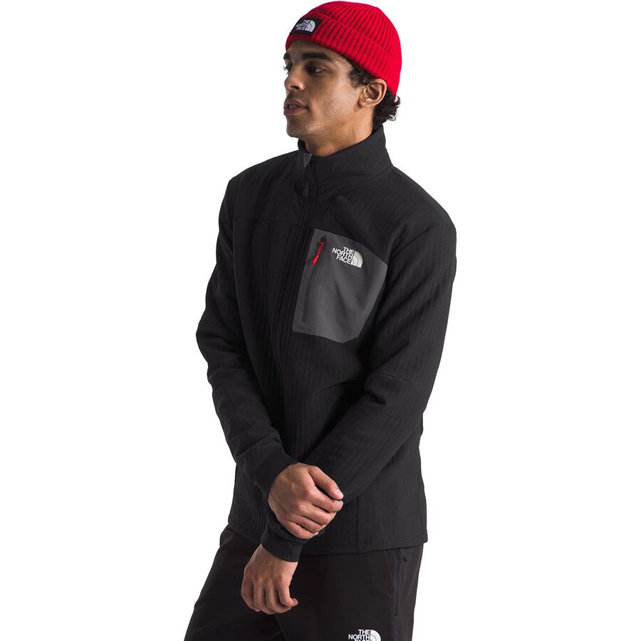 The North Face Highball Fleece Jacket - Men's TNF Black/Anthracite Grey/High Risk Red
