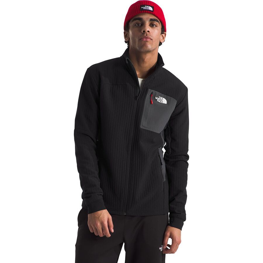 The North Face Highball Fleece Jacket - Men's TNF Black/Anthracite Grey/High Risk Red