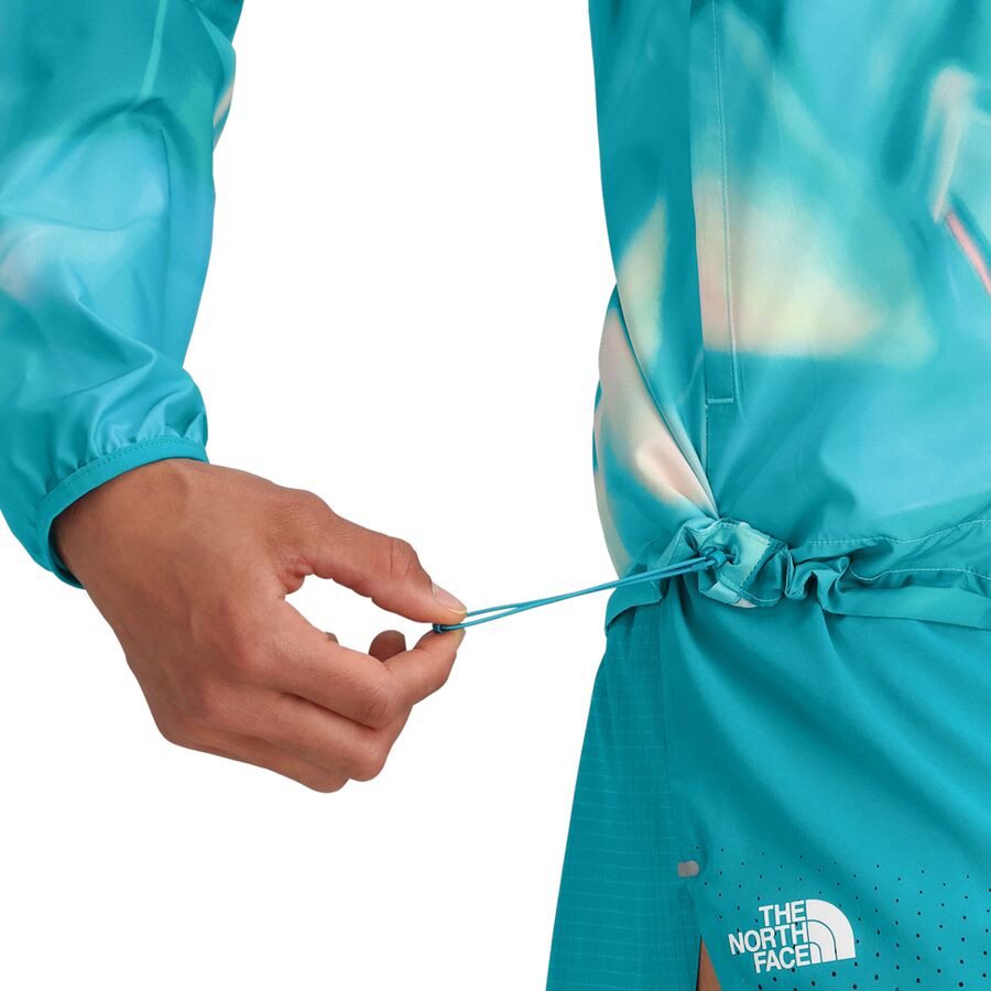 The North Face Higher Run Wind Jacket - Women's Galactic Blue Prisms Print
