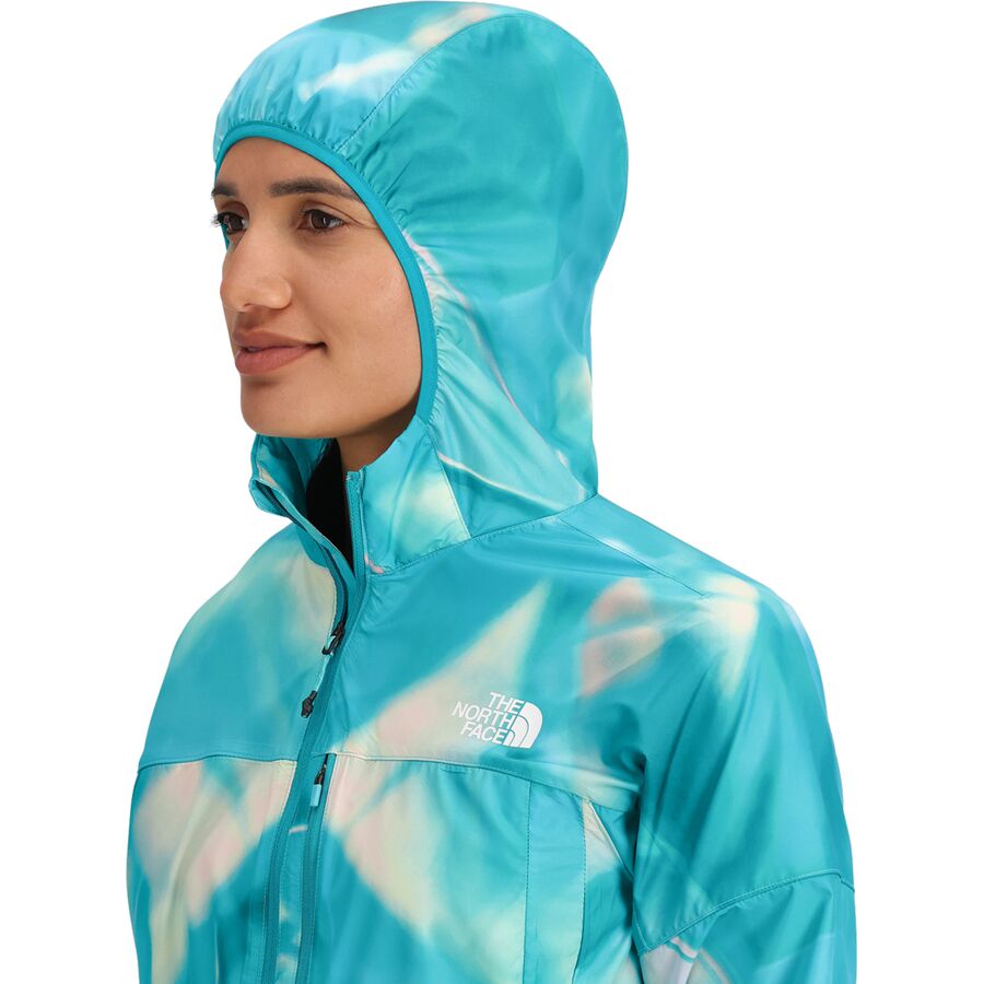 The North Face Higher Run Wind Jacket - Women's Galactic Blue Prisms Print