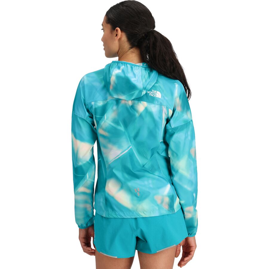 The North Face Higher Run Wind Jacket - Women's Galactic Blue Prisms Print