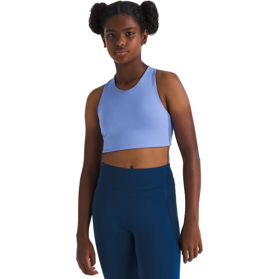 The North Face Never Stop Reversible Tanklette - Girls' Estate Blue/Virtual Blue