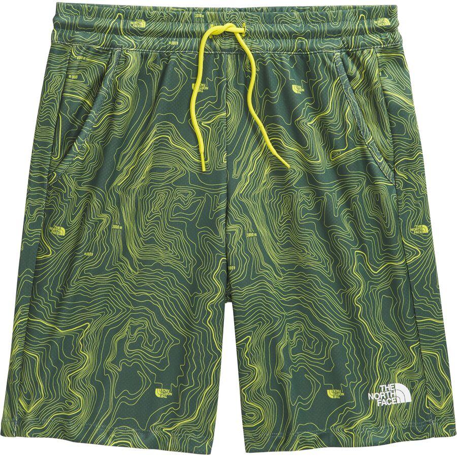 The North Face Never Stop Short - Boys' Duck Green TNF Topo Print