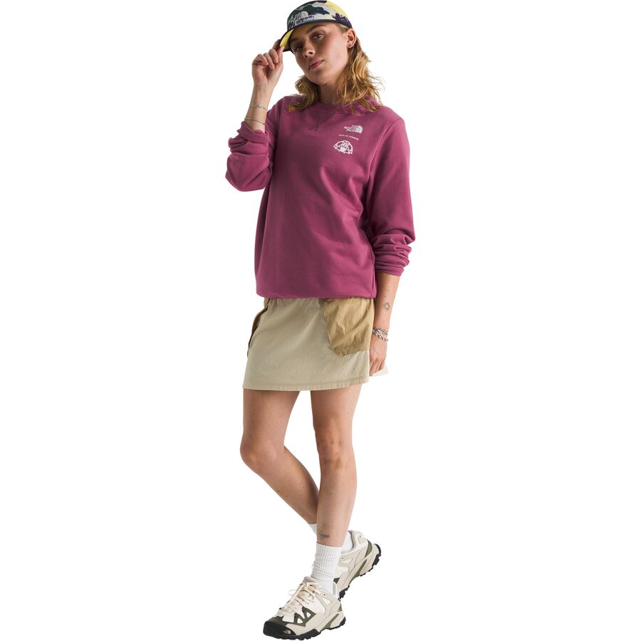 The North Face Outdoor Graphic Crew Sweatshirt - Women's Cyber Berry