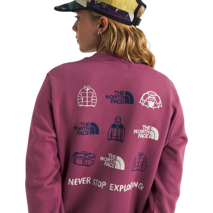 The North Face Outdoor Graphic Crew Sweatshirt - Women's Cyber Berry