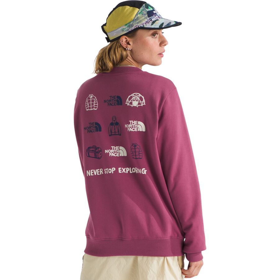 The North Face Outdoor Graphic Crew Sweatshirt - Women's Cyber Berry
