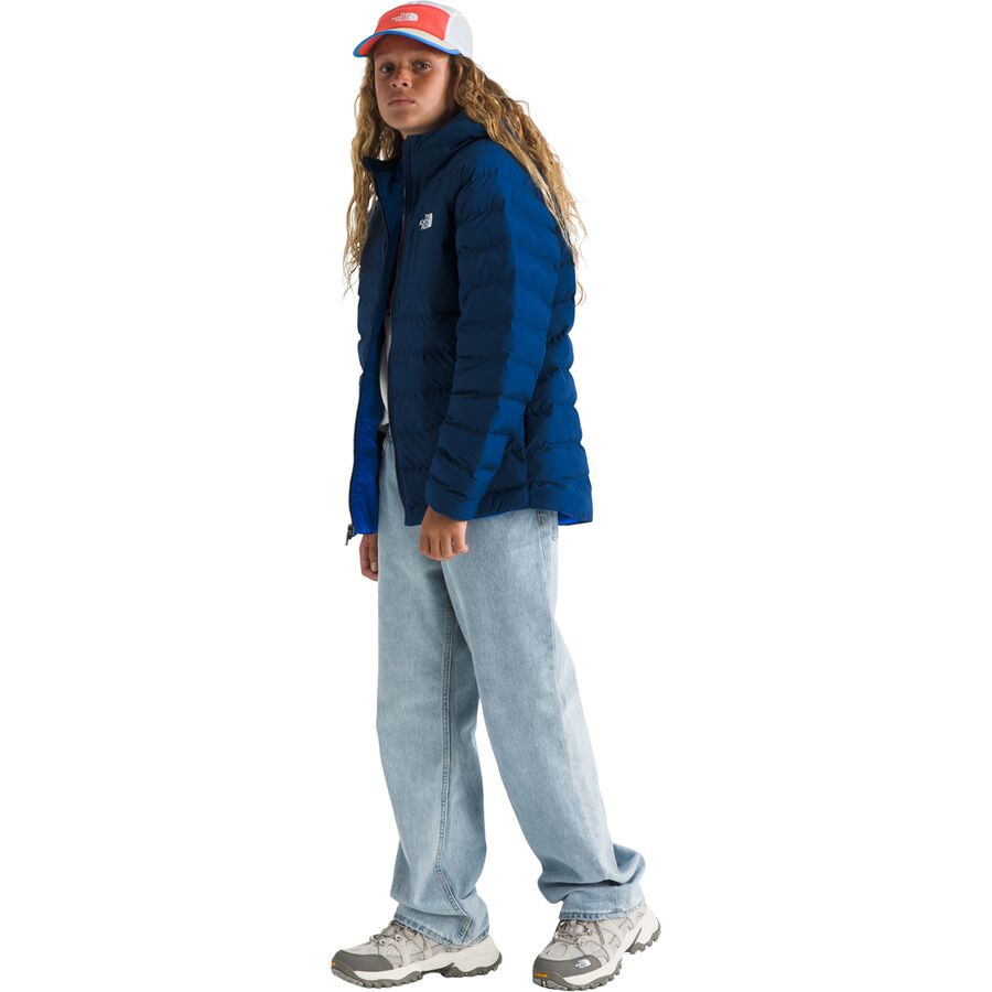 The North Face Reversible Perrito Hooded Jacket - Boys' Estate Blue