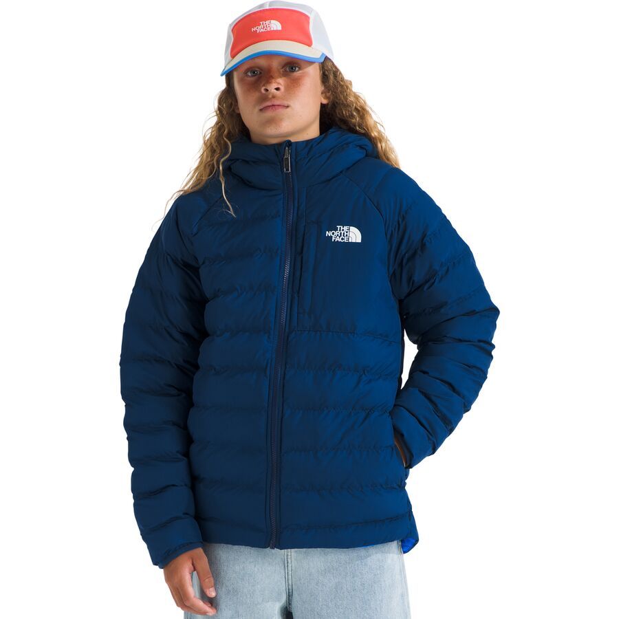 The North Face Reversible Perrito Hooded Jacket - Boys' Estate Blue