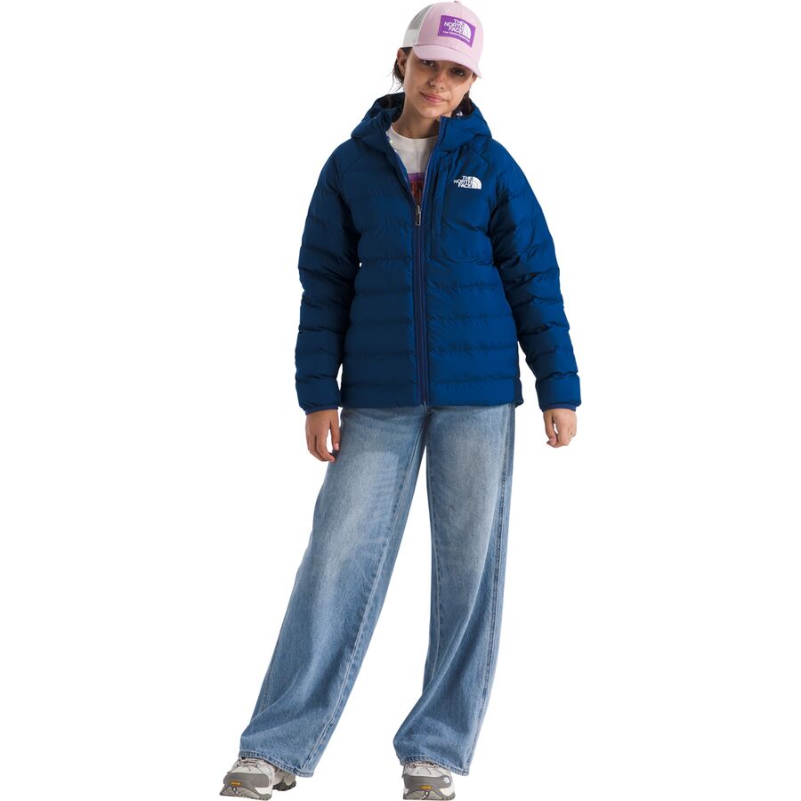 The North Face Reversible Perrito Hooded Jacket - Girls' Estate Blue