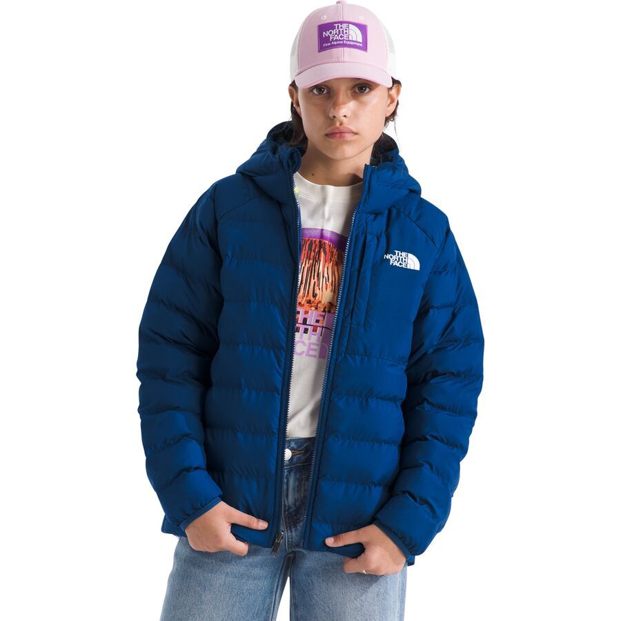 The North Face Reversible Perrito Hooded Jacket - Girls' Estate Blue