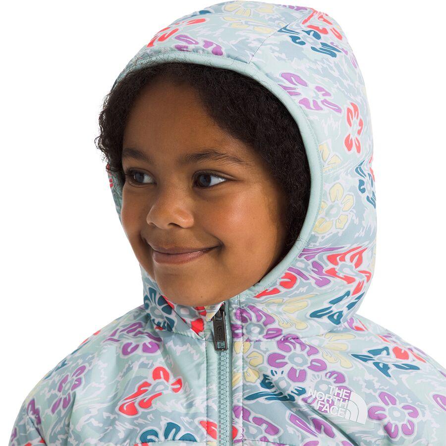 The North Face Reversible Shasta Full-Zip Hooded Jacket - Toddler Girls' Muted Pine Folk Floral Tossed Print